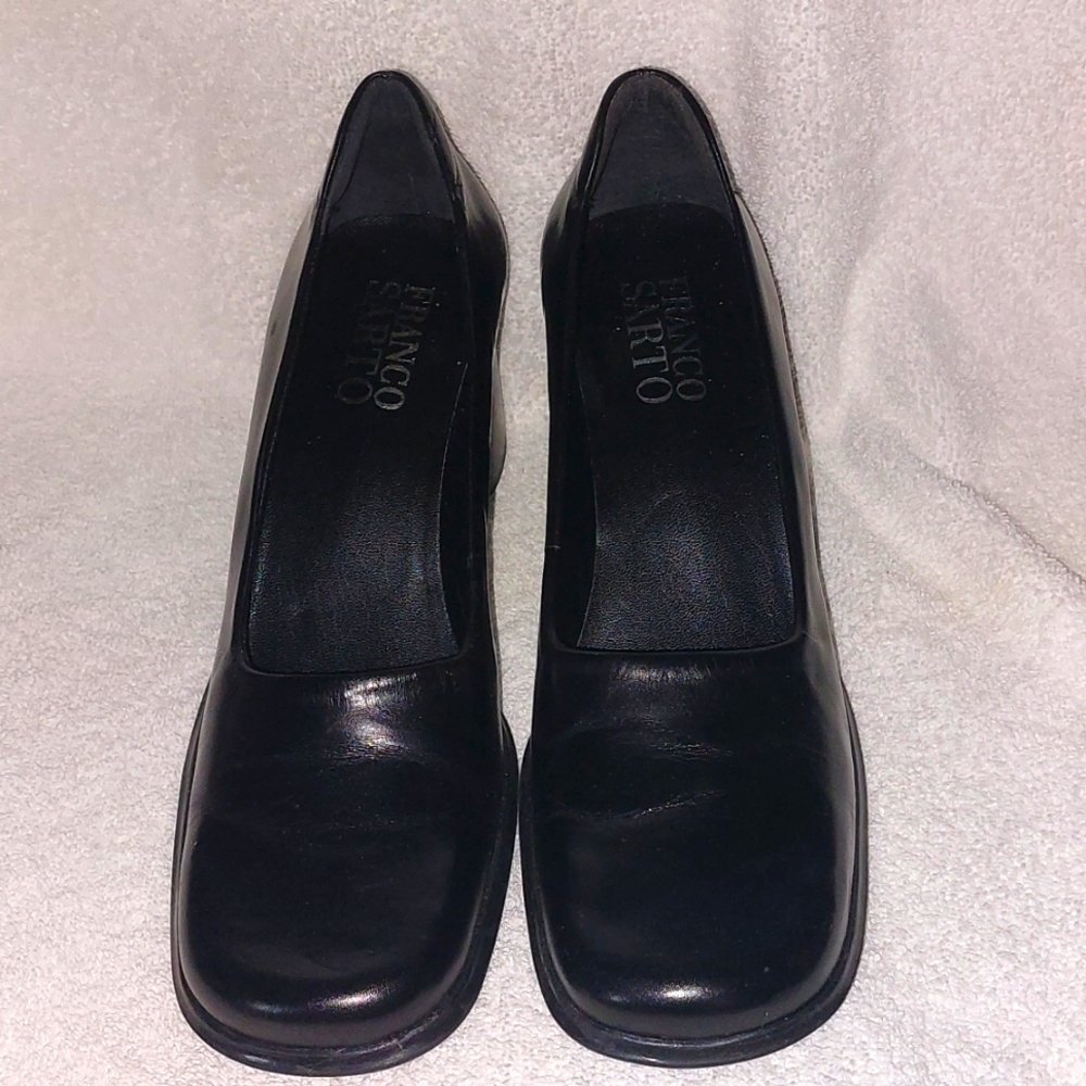 Franco Sarto black pump with 2.5-inch heels